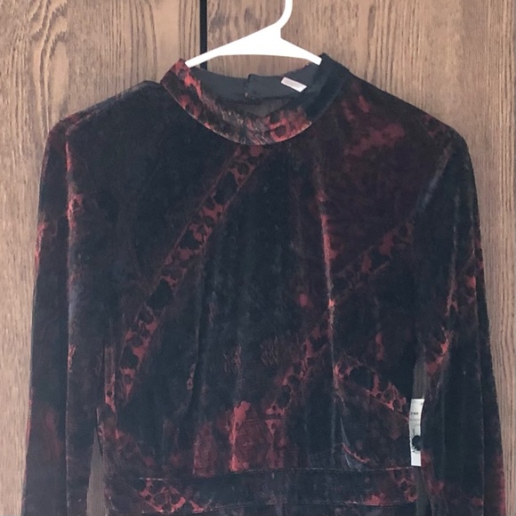 NWT Free People Onyx Velvet Open Back Romper 6 - Picture 6 of 10